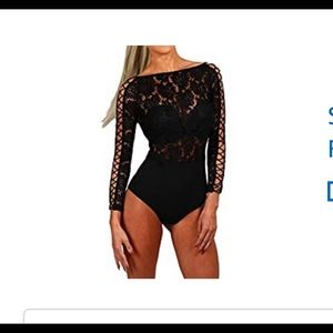 Lace Black Bodysuit! Never worn!